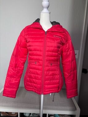Red Columbia Quilted Puffer Jacket Coat Women’s Small